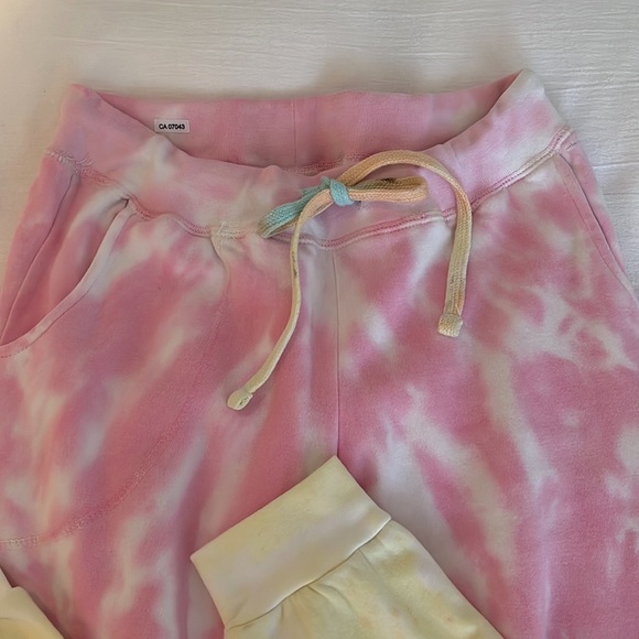 Dreamsicle Tie Dye Joggers with drawstring size S - Picture 2 of 9